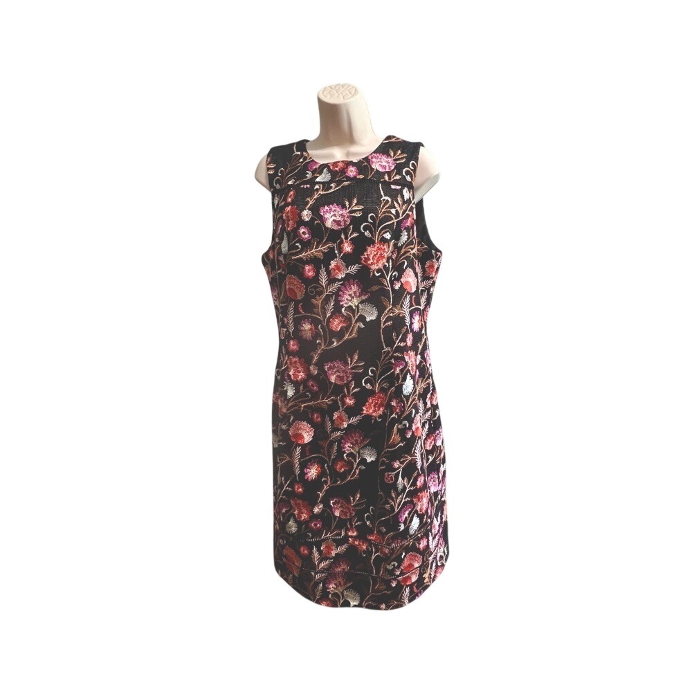 White House Black Market Embroidered Style Dress Size 14